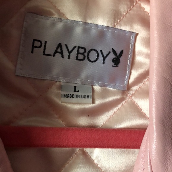 🎀🎀🎀 PLAYBOY RHINESTONE LEATHER JACKET 🎀🎀🎀 - Picture 6 of 10
